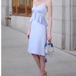 NWT Periwinkle Blue Peplum Dress